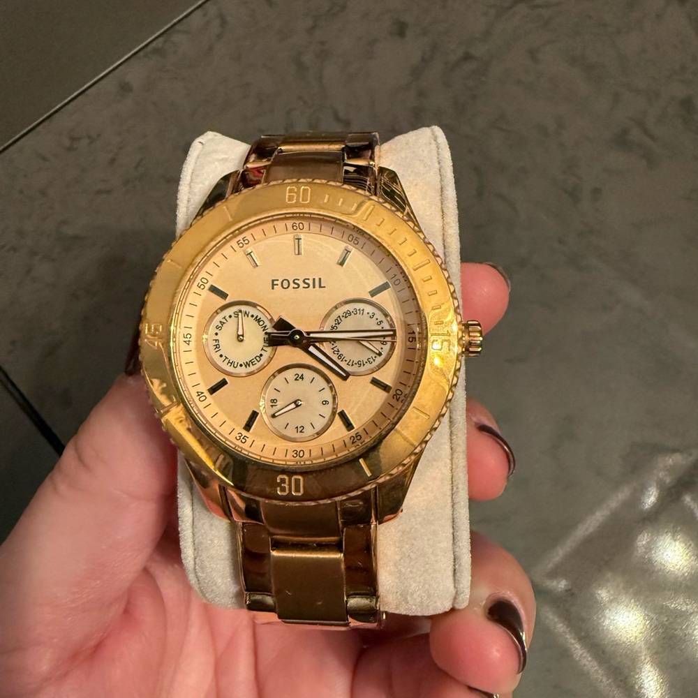 Fossil Rose Gold-Tone Watch
